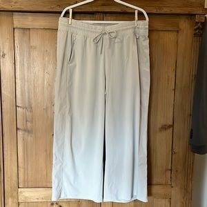 Athleta Wide Leg Joggers, Polyester/Spandex, size 16, non smoking home